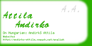 attila andirko business card