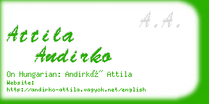 attila andirko business card